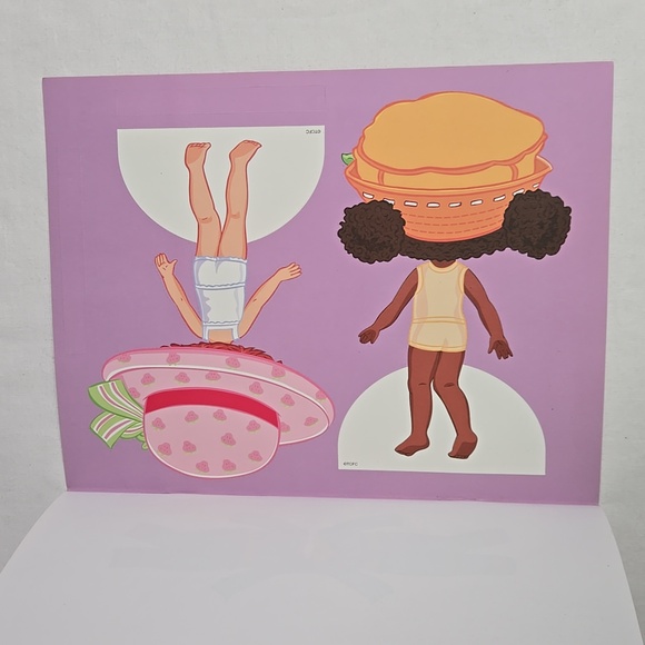 Vintage Strawberry Shortcake Berry Pretty Fashions 2 Paper Dolls Outfits Sticker - Picture 11 of 16